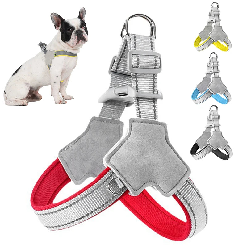 Reflective Dog Harness: Breathable Saddle Style