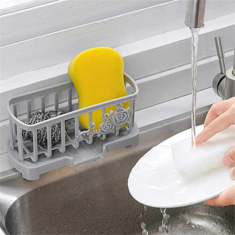 Drain Rack Storage Basket Sponge Organizer