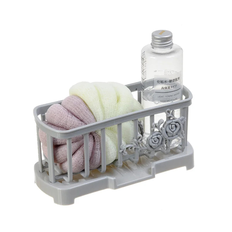 Drain Rack Storage Basket Sponge Organizer