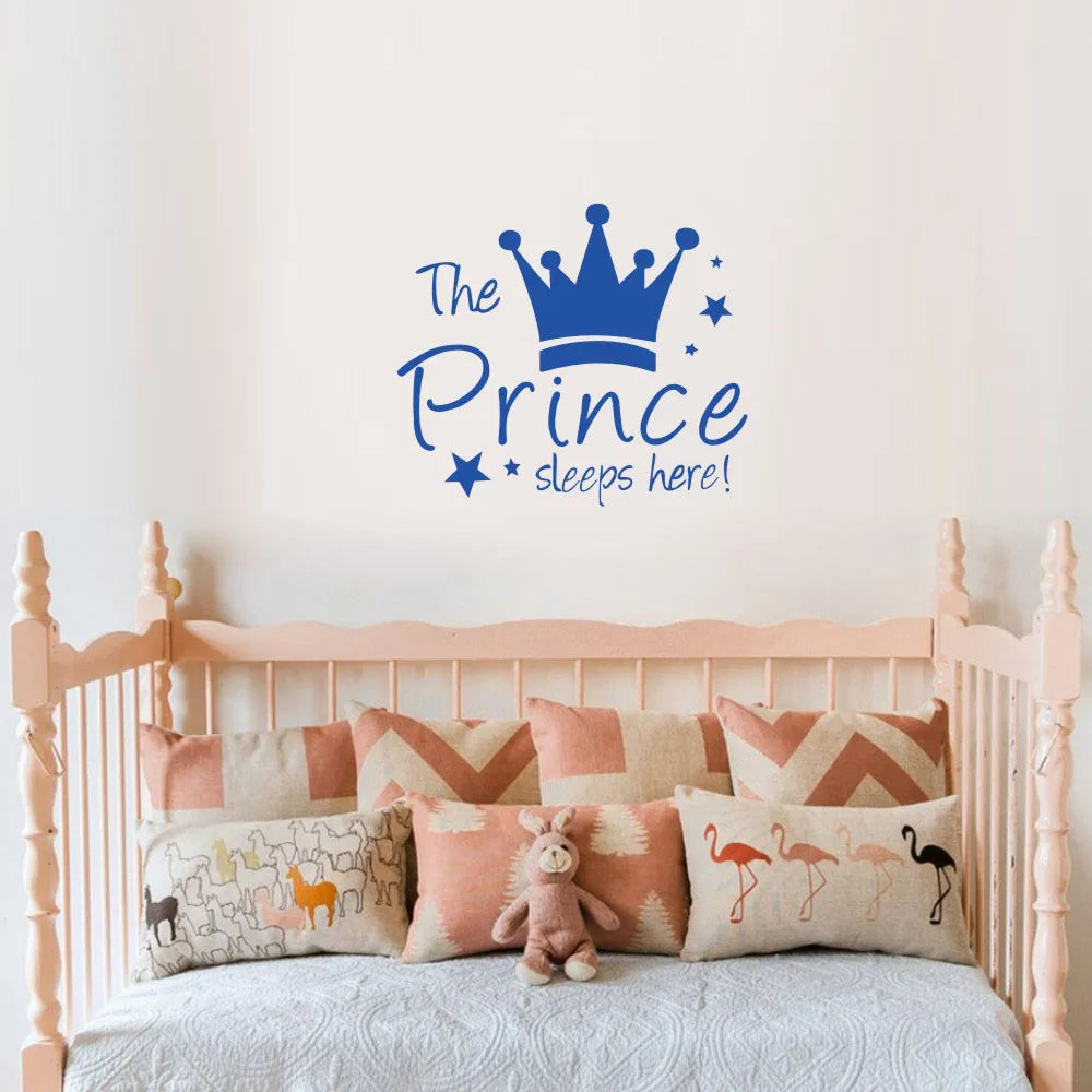 Custom Crown Wall Stickers for Kids