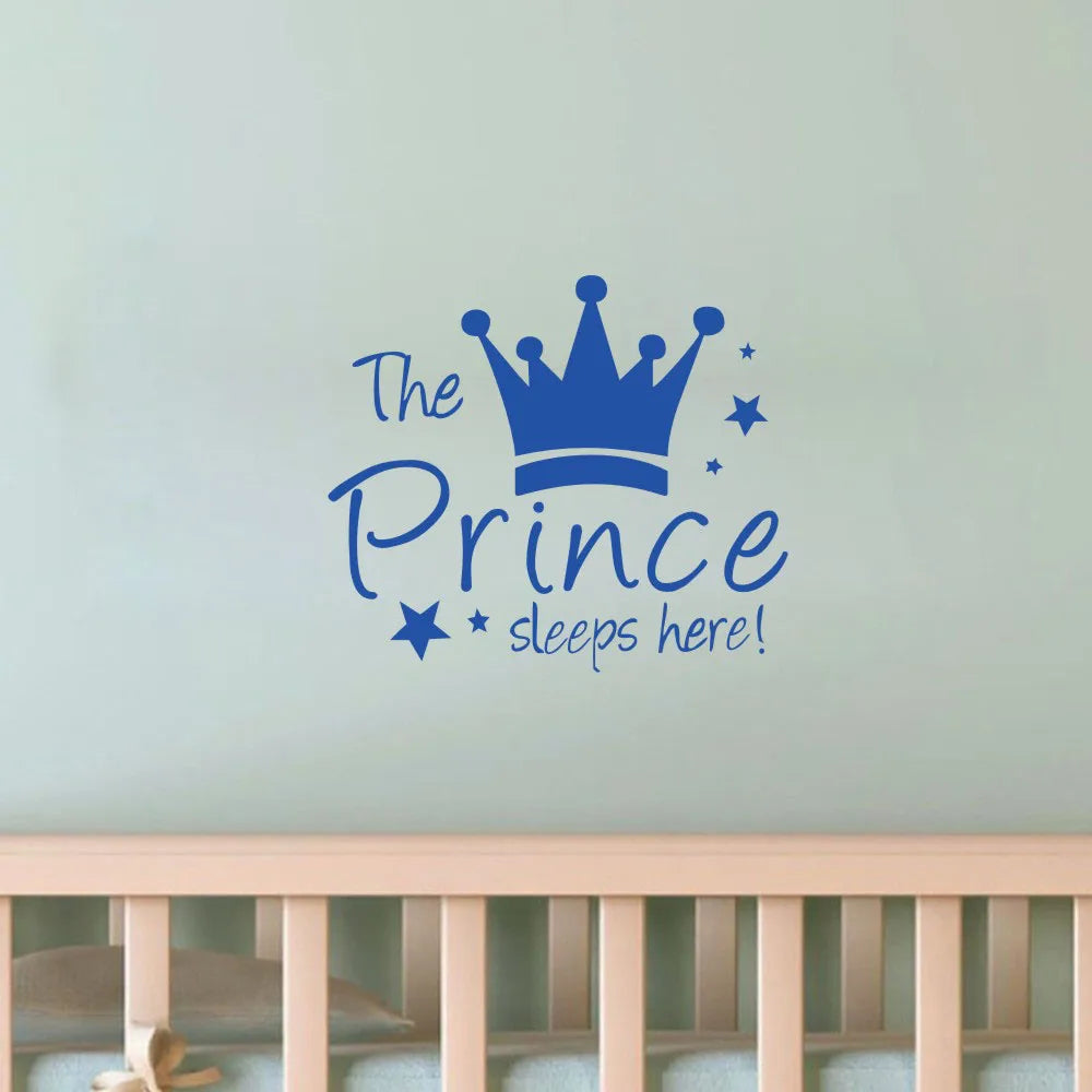 Custom Crown Wall Stickers for Kids