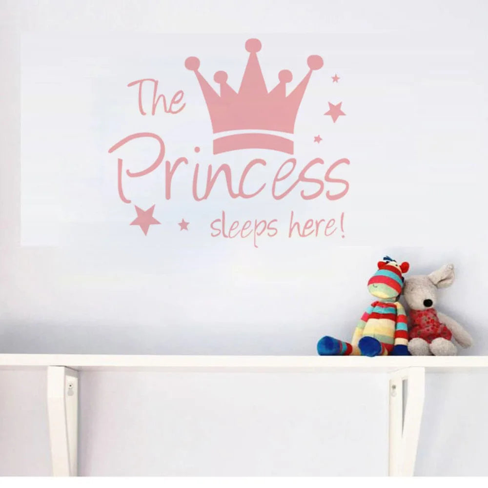 Custom Crown Wall Stickers for Kids